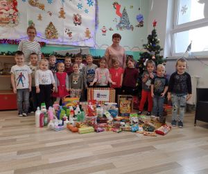 Przedszkolaki w Nabyszycach pomagają