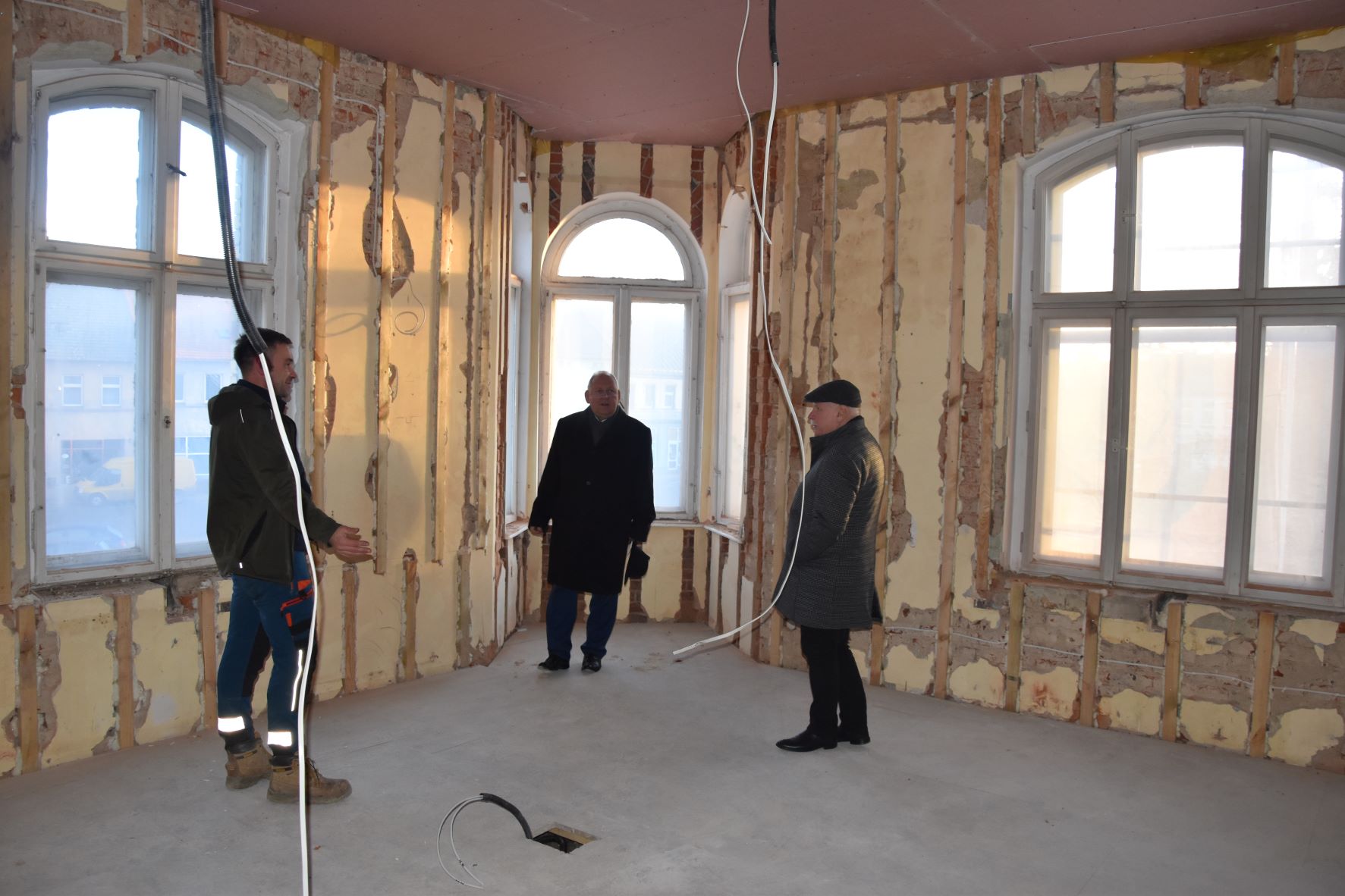 Postępy prac w budynku Odolanowskiego Ratusza