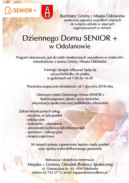 Dzienny Dom Senior+ zaprasza