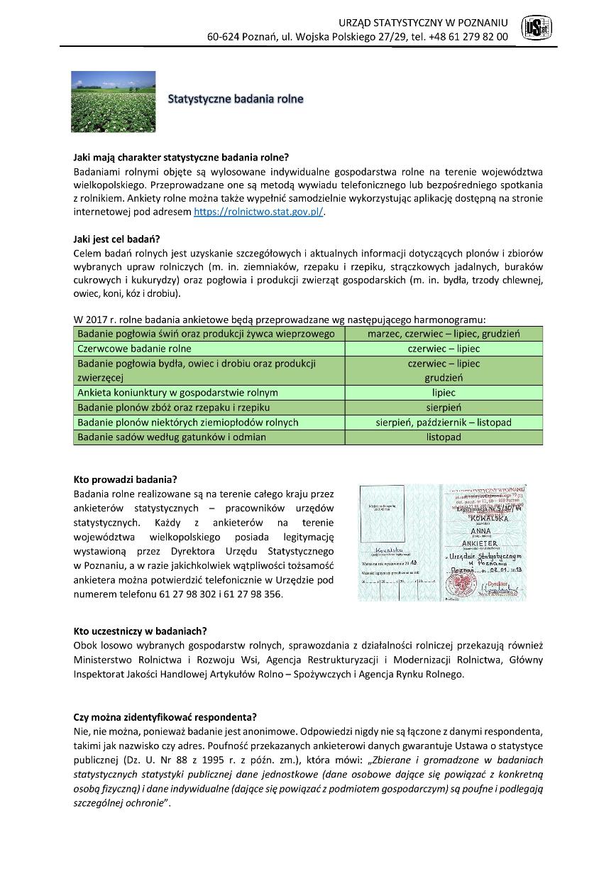 Statystyczne Badania Rolne