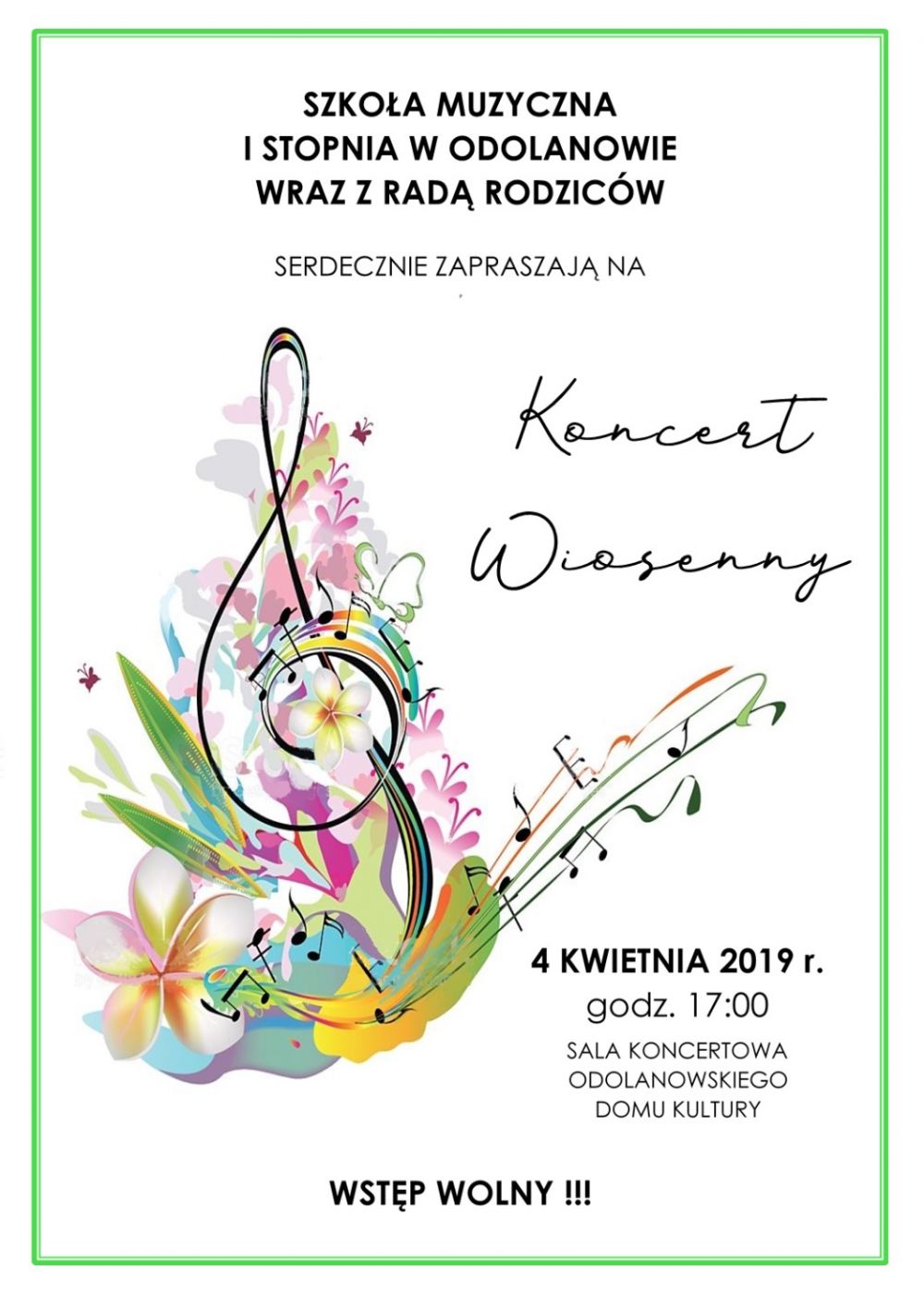 Koncert wiosenny - plakat