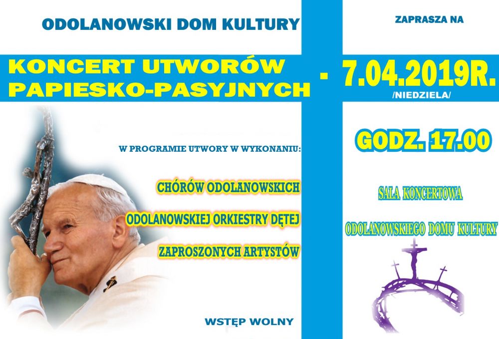 KONCERT UTWORÓW PAPIESKO-PASYJNYCH