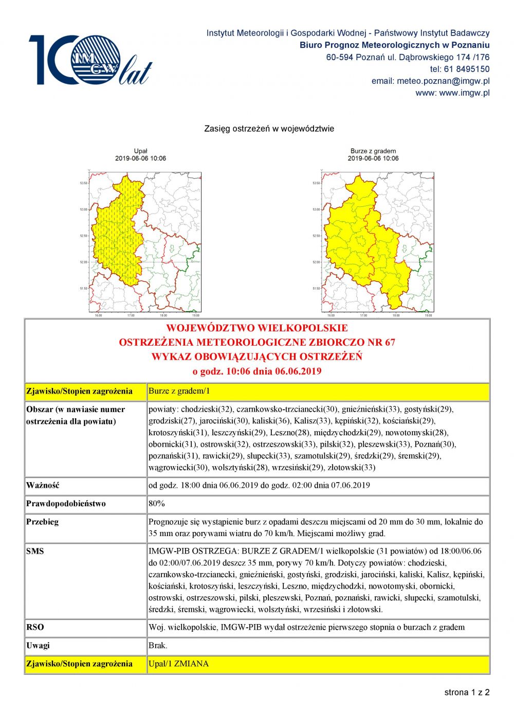 Ostrzeżenie meteorologiczne