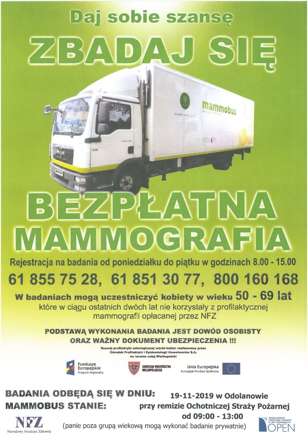 bezpłatna mammografia