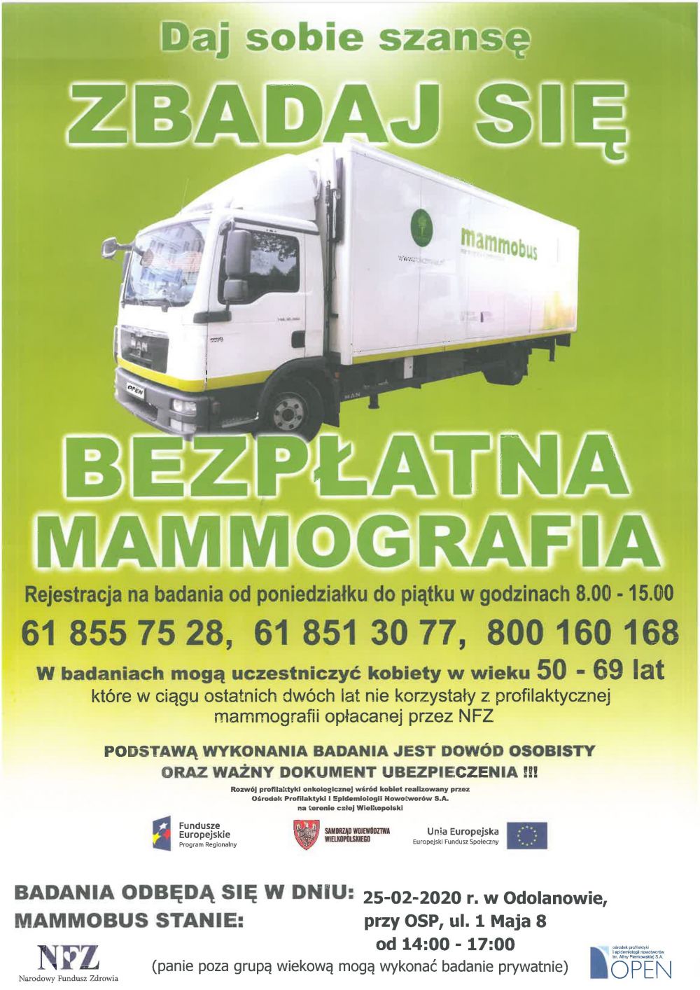 Bezpłatna mammografia