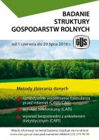 Badanie struktury gospodarstw rolnych - plakat