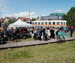 Uroczyste nadanie ścieżce rowerowej imienia Ryszarda Szurkowskiego