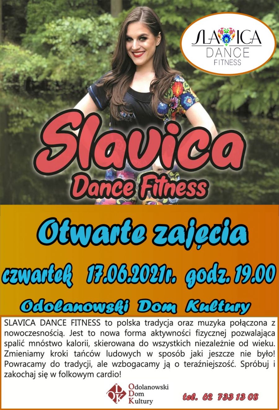 Slavica Dance Fitness - otwarte zajęcia w ODK (Czwartek 17.06.2021) godz 19.00 Odolanowski Dom Kultury