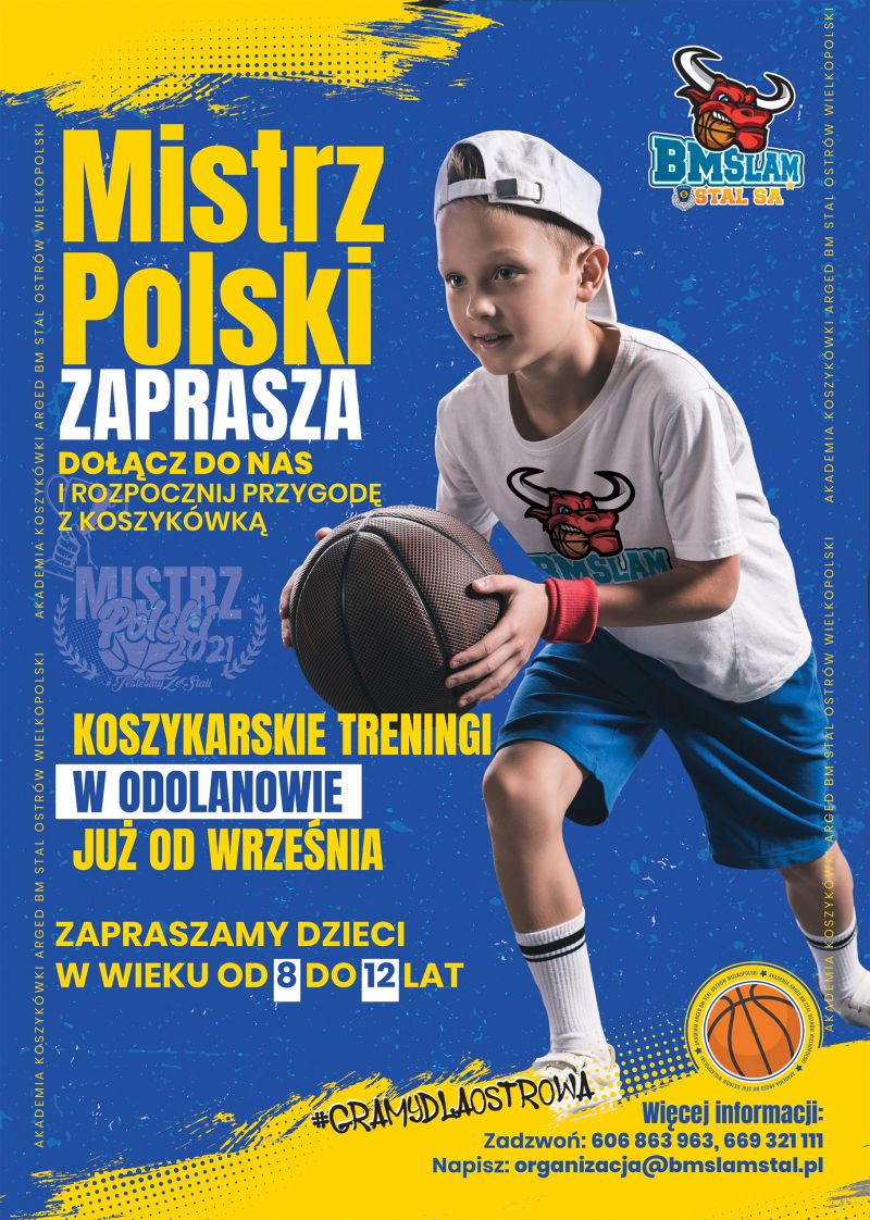 Akademia koszykówki klubu BM SLAM Stal Ostrów Wielkopolski od września tworzy nowe lokalizacje w gminach całego powiatu...