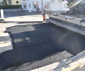 Trwa jedna z największych inwestycji drogowych na terenie Gminy Odolanów w 2021 roku, czyli przebudowa ul. Franciszka Sójki.