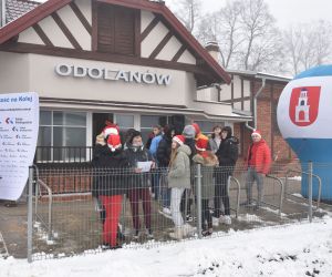 Dziś przed południem nowoczesny pociąg Kolei Wielkopolskich dotarł do Odolanowa z gronem znakomitych gości na pokładzie