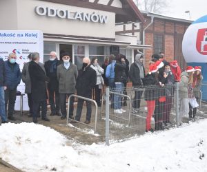 Dziś przed południem nowoczesny pociąg Kolei Wielkopolskich dotarł do Odolanowa z gronem znakomitych gości na pokładzie