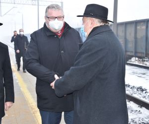 Dziś przed południem nowoczesny pociąg Kolei Wielkopolskich dotarł do Odolanowa z gronem znakomitych gości na pokładzie