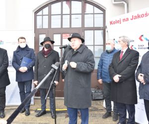 Dziś przed południem nowoczesny pociąg Kolei Wielkopolskich dotarł do Odolanowa z gronem znakomitych gości na pokładzie