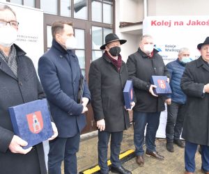 Dziś przed południem nowoczesny pociąg Kolei Wielkopolskich dotarł do Odolanowa z gronem znakomitych gości na pokładzie