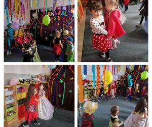 W poniedziałek 21.02.2022 r. w Przedszkolu w Nabyszycach odbył się bal karnawałowy