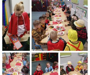 W poniedziałek 21.02.2022 r. w Przedszkolu w Nabyszycach odbył się bal karnawałowy
