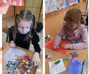 Uczniowie Szkoły Podstawowej w Nabyszycach i Gliśnicy wzięli udział w akcji wysyłania kartek walentynkowych do Domu Seniora...