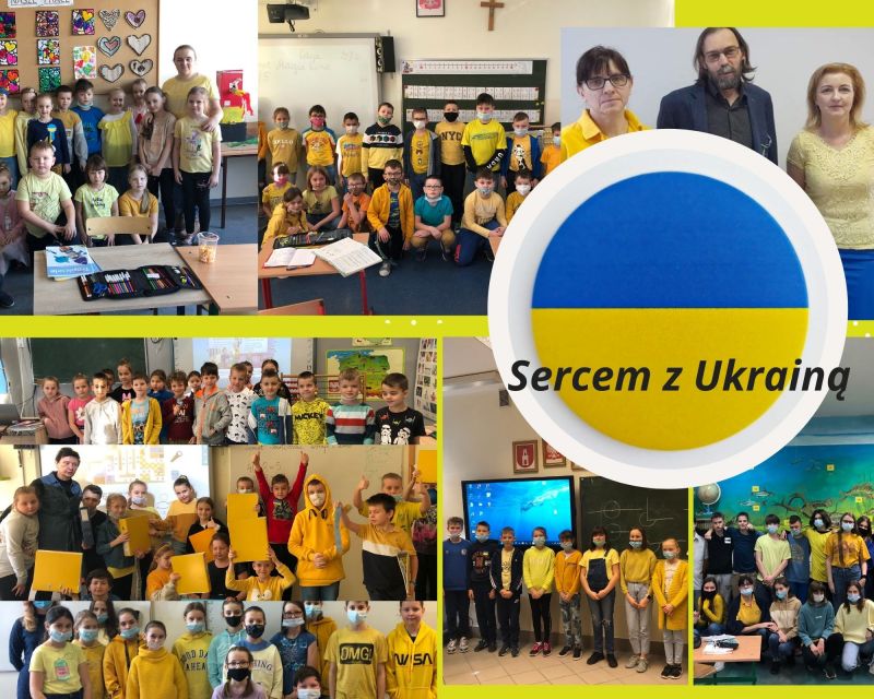 Prosimy o wsparcie finansowe dla Ukrainy! Trwa również zbiórka najpotrzebniejszych artykułów w Szkole Podstawowej!