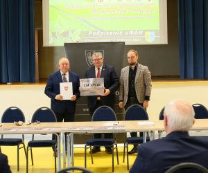 Nasz obszar reprezentował osobiście Burmistrz Marian Janicki, a  Gmina otrzymała 114 375 zł dofinansowania