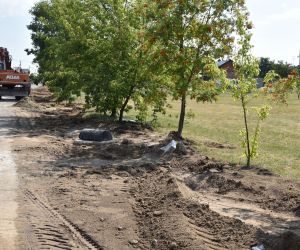 W Nabyszycach rozpoczęła się Budowa ścieżki pieszo-rowerowej w ramach zadania pt. Rozbudowa drogi nr 5169P Gorzyce...