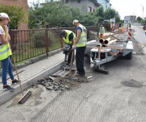 Trwają prace na ulicy Osiedlowej i na ul. Krótkiej w Odolanowie