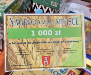 Niedzielne słoneczne popołudnie w Gminie Odolanów upłynęło pod znakiem Dożynek Gminno-Parafialnych, których gospodarzem w...
