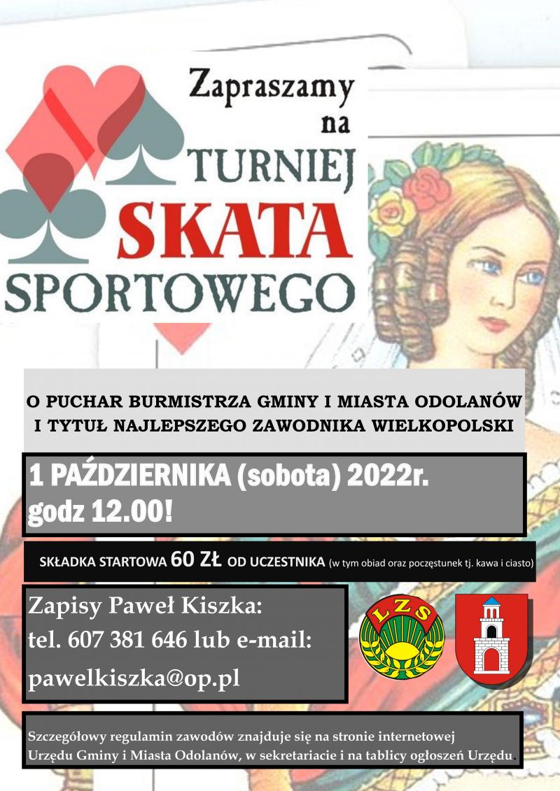 Zapraszamy na II Turniej Skata, który odbędzie się w Świecy II, dnia 01.10.2022 r. od godz 12:00. Wpisowe 60 zł!