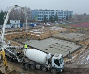 Pływalnia w trakcie budowy