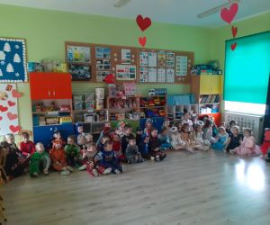 Walentynkowy balik karnawałowy u przedszkolaków z filii w Gliśnicy