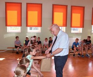 Półkolonistów odwiedził Zastępca Burmistrza Jan Prokop