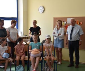 Półkolonistów odwiedził Zastępca Burmistrza Jan Prokop
