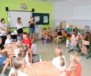 Z uczestnikami półkolonii spotkał się Burmistrz Marian Janicki