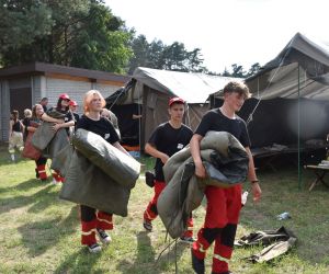 Biwak młodych pasjonatów pożarnictwa odbył się w Hucie