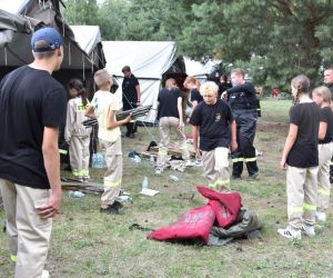 Biwak młodych pasjonatów pożarnictwa odbył się w Hucie