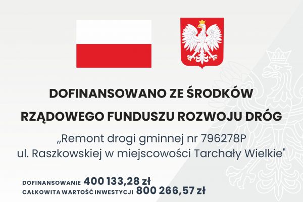 Ul. Raszkowska w Tarchałach Wielkich