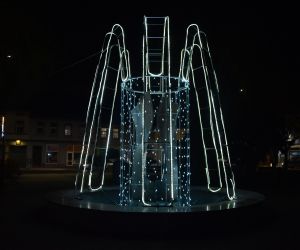 Odolanów przyozdobiony świątecznymi dekoracjami