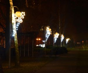 Odolanów przyozdobiony świątecznymi dekoracjami