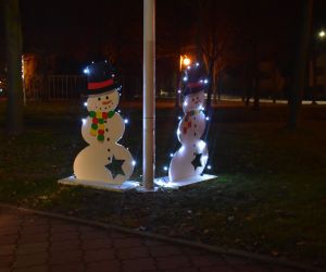 Odolanów przyozdobiony świątecznymi dekoracjami