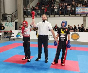 Filip Sójka zdominował kategorię -79 kg junior podczas mistrzostw Polski w light-contact w dniach 12-14.04.2024 w Będzinie