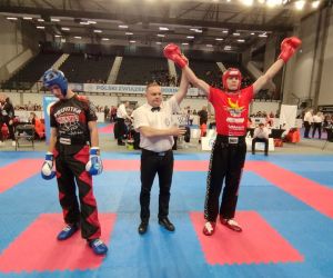 Filip Sójka zdominował kategorię -79 kg junior podczas mistrzostw Polski w light-contact w dniach 12-14.04.2024 w Będzinie