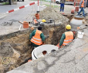 Prace remontowe na ul. Nowej w Odolanowie trwają na pełnych obrotach