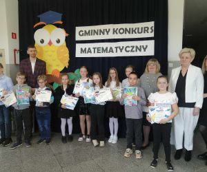 Najlepsy matematycy z klas trzecich zmierzyli się w Gminnym Konkursie Matematycznym