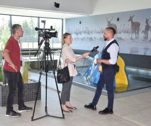 Burmistrz rozmawiał z dziennikarzami