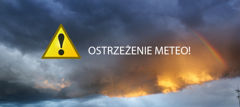 Ostrzeżenie meteorologiczne: uwaga na burze