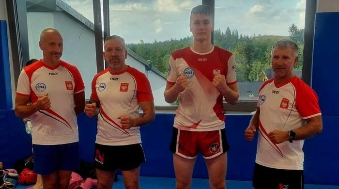 Filip Sójka, który stanie do walki w formule K1, w kategorii junior starszy do 81 kg