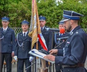Uroczyste poświęcenie pojazdu pożarniczego oraz przyczepki z pompą wysokiej wydajności