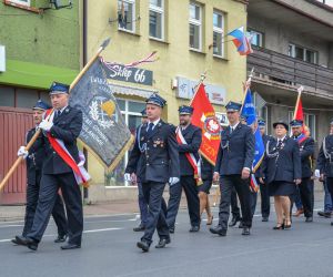 Uroczyste poświęcenie pojazdu pożarniczego oraz przyczepki z pompą wysokiej wydajności