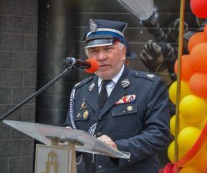 Uroczyste poświęcenie pojazdu pożarniczego oraz przyczepki z pompą wysokiej wydajności