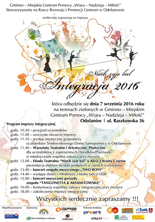 Plakat INTEGRACJA 2016